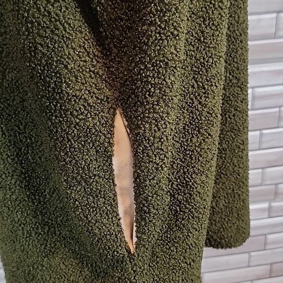 Entro pullover fleece olive green sweater Size M - Picture 5 of 11